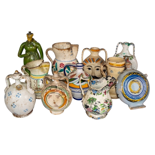 431 - Continental19th/20th CenturyA mixed group of vases and jugsThirteen piecesTo be sold without reserve... 