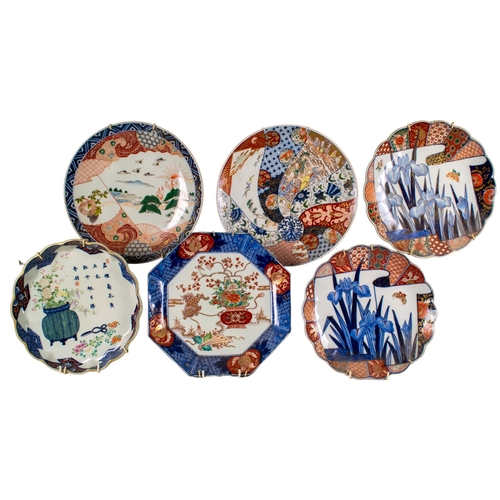 432 - Asian19th Century and earlierA group of six large Imari platesIncluding two with lilly pattern and o... 