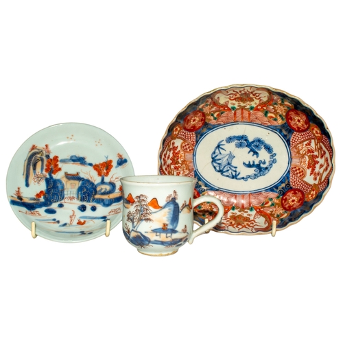 433 - AsianAntiqueA group of ceramicsTo include:[a] One Ridgway plate[b] Five Chinese plates[c] One Imari ... 