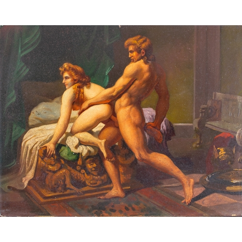 480 - ContinentalAntiqueA group of twelve erotic picturesMany of Neoclassical undertoneOil on board... 