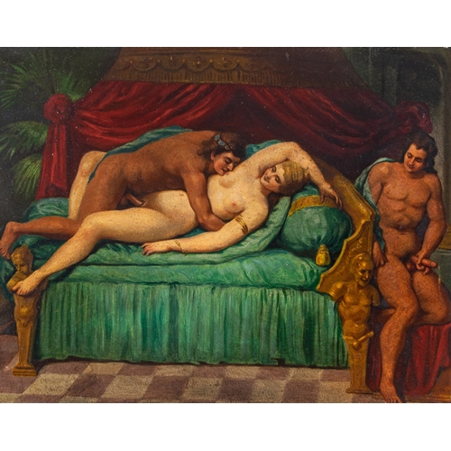 480 - ContinentalAntiqueA group of twelve erotic picturesMany of Neoclassical undertoneOil on board... 