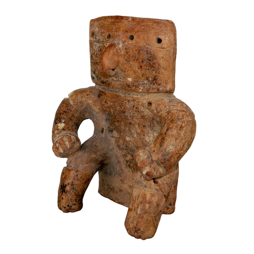 506 - Pre-ColumbianQuimbayaA terracotta figureTo be sold without reserveDimensions: 7.5 in (H) x 6.5 in. (... 