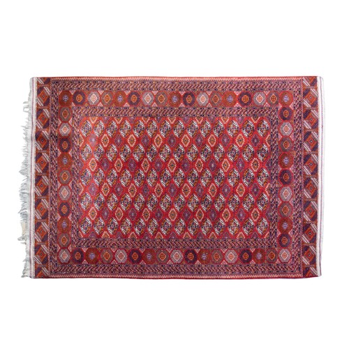 176 - Afghani19th CenturyA Tiki Bokhara carpetFull pileDimensions:108 in. (L) x 74 in. (W)... 