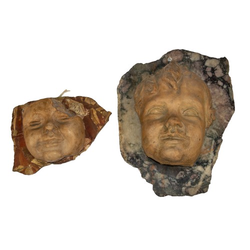 389A - ItalianTwo decorative heads of puttiMountedFrom the Gaia Servadio Collection... 