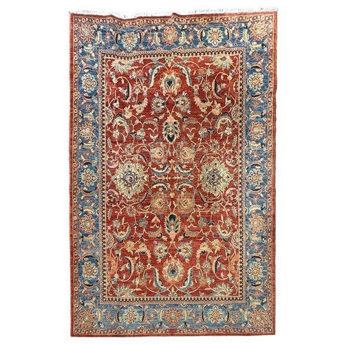 166 - 19th centuryA large Persian CarpetIn blues and redsProperty of a GentlemanDimensions:141 in. (L) x 1... 