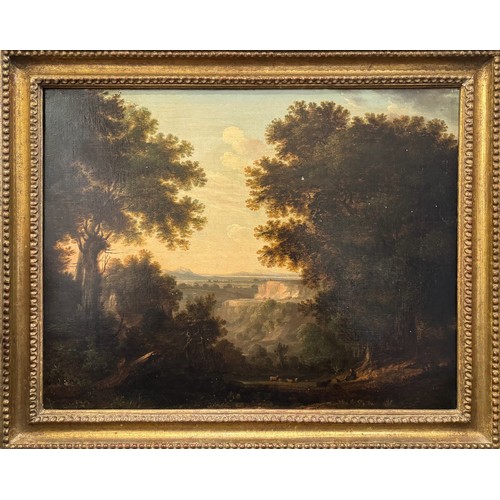 210A - Attributed to John Henry Campbell (1757 - 1828)Said to be a distant view of DublinOil on canvasDimen... 