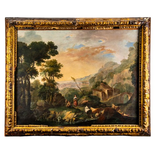 358A - Circle of Francesco Zuccarelli (1702–1788)A pastoral sceneOil on canvasFrom the Gaia Servadio Collec... 