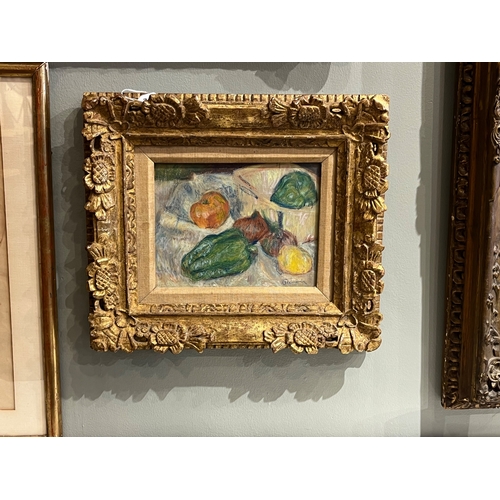 305 - Attributed to Pierre-Auguste Renoir (1841-1919)Still Life with PeppersPastel on paperSigned lower ri... 