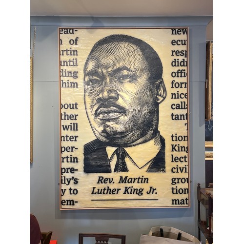 113 - José-María Cano (B. 1959)Rev. Martin Luther King Jr. (1929 - 1968), 2007Encaustic on c... 