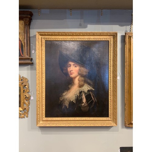 222 - Thomas Beach (1738 - 1806)Portrait of a lady, said to be Sarah Siddons (1755 - 1831)Oil on canvasThe... 