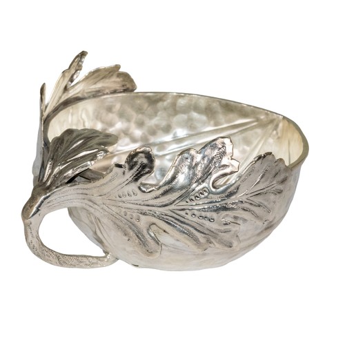 658 - Gabriella Crespi (Italian, 1922-2017)A silver plated acorn bowl, c. 1970SignedDimensions:6 in. (L) x... 