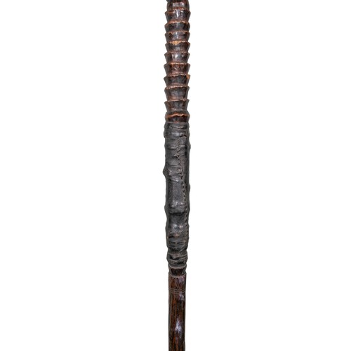 655 - AfricanAntiqueA carved wooden chieftain staffDimensions:61 in. (L)To be sold without reserve... 