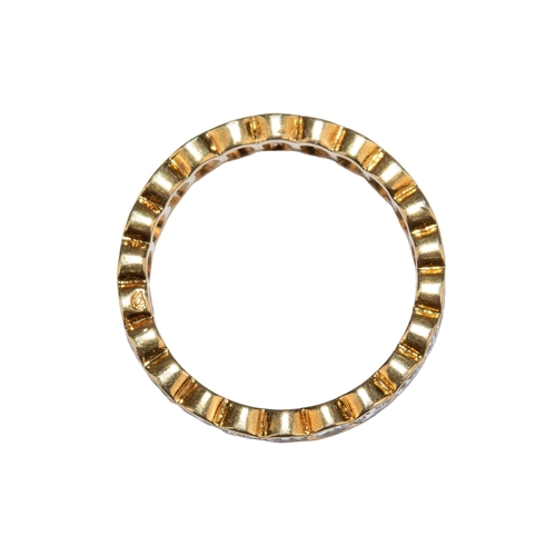 42 - Van Cleef and ArpelsParisCirca 1967An 18 carat gold and brilliant cut diamond hoop ringNumbered 8868... 