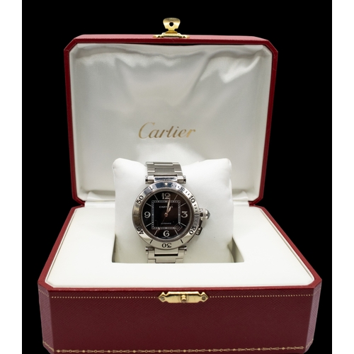 106 - CartierContemporaryA stainless steel Pasha de Cartier automatic lady's wristwatchWith the original c... 