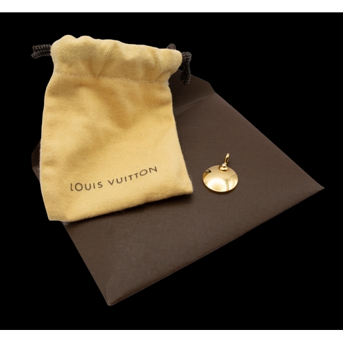 107 - Louis VuittonCirca 2007An 18 carat gold pendant with a small diamondWeight: Approx. 7.5 grams... 