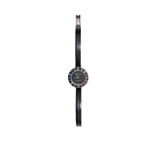 108 - BvlgariContemporaryA B-Zero 1 lady's wristwatchThe stainless steel and black ceramic case to a ceram... 