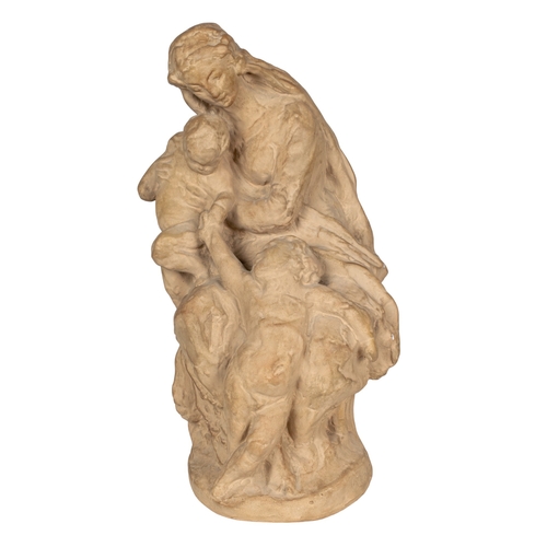 316 - Attributed to Jean Baptiste Carpeaux (French, 1827 - 1875)A plaster cast of the maquette for Notre D... 