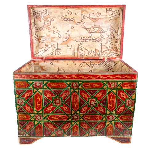 635 - East Asian20th CenturyA hand-painted chestTo be sold without reserveDimensions:21 in. (H) x 25 in. (... 