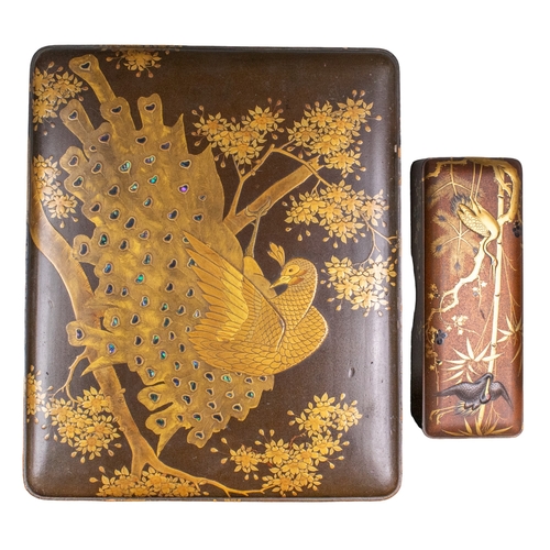 639 - Japanese20th CenturyTwo lacquer boxesTo be sold without reserveDimensions:[a] 3.25 in. (H) x 11.75 i... 