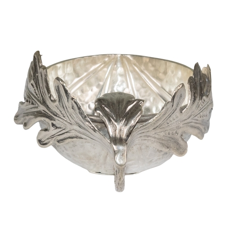 658 - Gabriella Crespi (Italian, 1922-2017)A silver plated acorn bowl, c. 1970SignedDimensions:6 in. (L) x... 