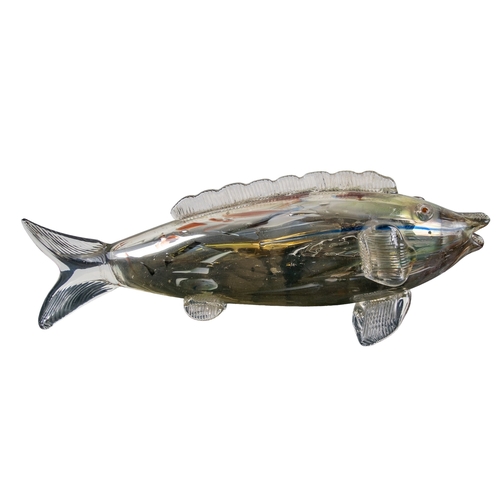 667 - Murano20th CenturyA blown glass fish and peacockTo be sold without reserve Dimensions:(Fish) 7 ... 