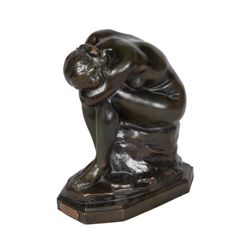 306 - Attributed to Aimé-Jules Dalou (French, 1838-1902)La Verité Meconnue or The Truth RevealedBronze Sig... 