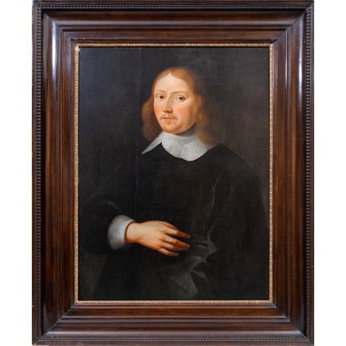 230 - Dutch SchoolEarly 17th CenturyA large portrait of a distinguished gentlemanOil on oak panelIn a... 