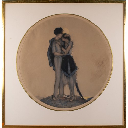 340 - Georges-Pierre Guinegault (1893-1982)French, c. 1920Four Scenes of Lovers Drypoint and Aquatint... 