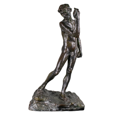 156 - Attributed to Auguste Rodin (French, 1840-1917)Pierre de Wiessant, Nude Study for the Second Maquett... 