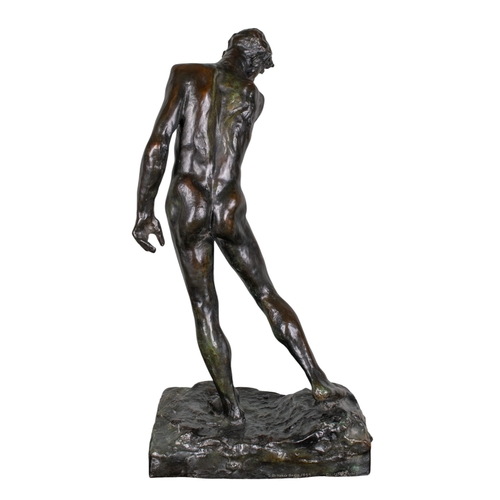 156 - Attributed to Auguste Rodin (French, 1840-1917)Pierre de Wiessant, Nude Study for the Second Maquett... 