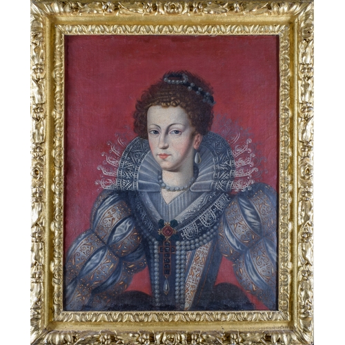 210 - After Frans Pourbus the YoungerPortrait of Elizabeth of France (Isabella of Bourbon), Queen of Spain... 