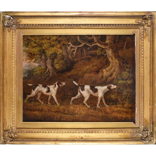 221 - Ramsay Richard Reinagle RA (British, 1775 - 1862)Spaniel and Pointers, Circa 1790A pairOil on P... 