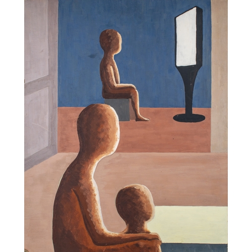 288 - Geneviève Zondervan (French, 1922 - 2013)A group of three paintings[a] Figure in contemplatio... 