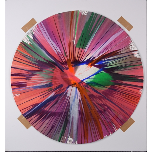 295 - Damien Hirst (b.1965)Spin PaintingWith stamp verso, 'This painting was made by / to celebrate the op... 