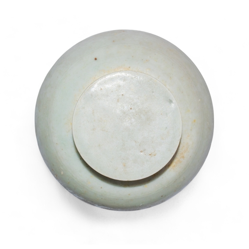 445 - ChineseA celadon lidded vaseDimensions:4 in. x 4 in.