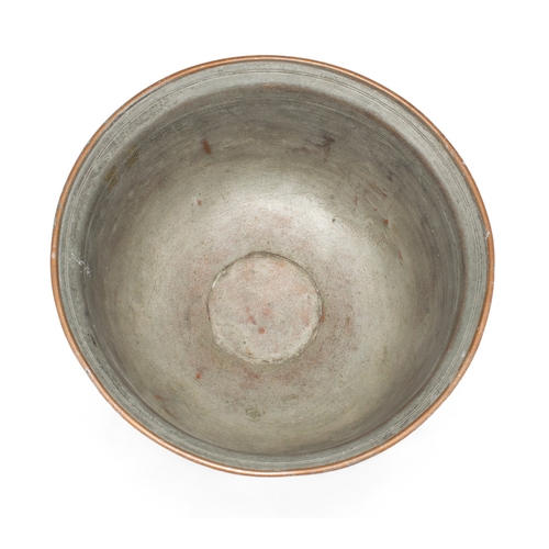 463 - Persian, Safavid17th centuryA tinned copper bowlDimensions:5 in. (H) x 8 in. (D)... 