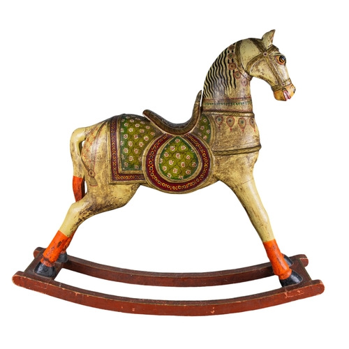 483 - Indianc. 1900A child's rocking horseDimensions:28 in. (H) x 30.5 in. (W)... 