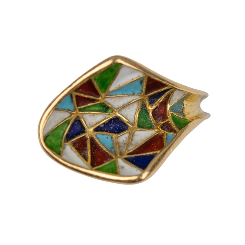 52 - ContinentalCirca 1960An enamel and 18 carat yellow gold fancy ringRing size: JWeight: Approx. 5.32 g... 