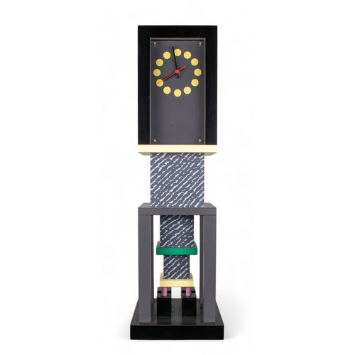 525 - George SowdenA Metropole ClockFor Memphis Milano CollectionIn plastic laminate, designed in 1982Dime... 