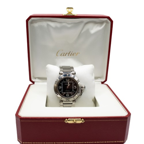 75 - CartierContemporaryA stainless steel Pasha de Cartier automatic lady's wristwatchWith the original c... 