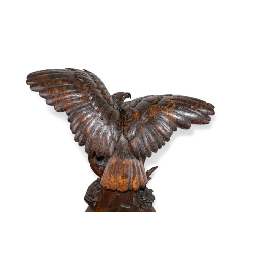 163 - Continental, 20th centuryA Black Forest carving of two eaglesDimensions:24 in. (H) x 21 in. (W)... 