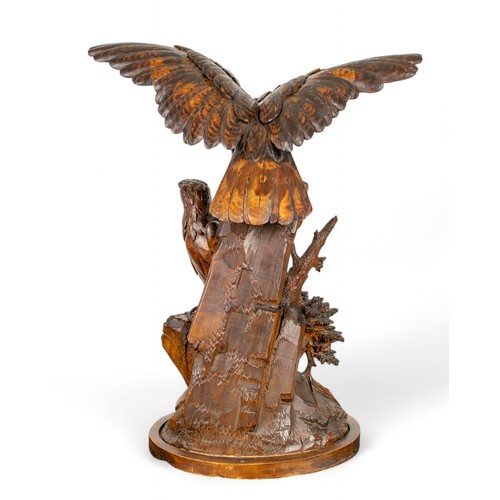 163 - Continental, 20th centuryA Black Forest carving of two eaglesDimensions:24 in. (H) x 21 in. (W)... 