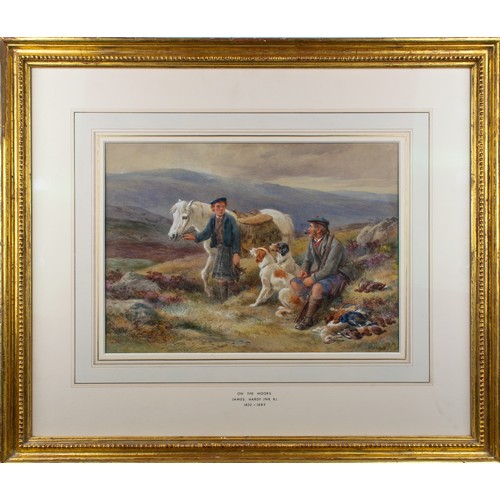 350 - James Hardy Junior (British, 1832-1889)On the MoorsWatercolour on paperSigned and dated lower rightD... 