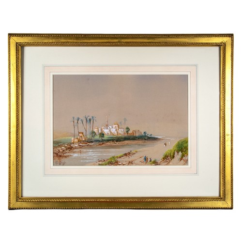 344 - Harry Stanton Lynton (1886-1904), BritishA North African view of a city, 1893WatercolourSigned botto... 