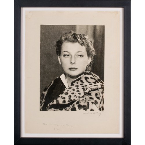 307 - Man Ray (American, 1890-1976)Portrait of Ninette, c. 1950Original photographSigned lower right on th... 