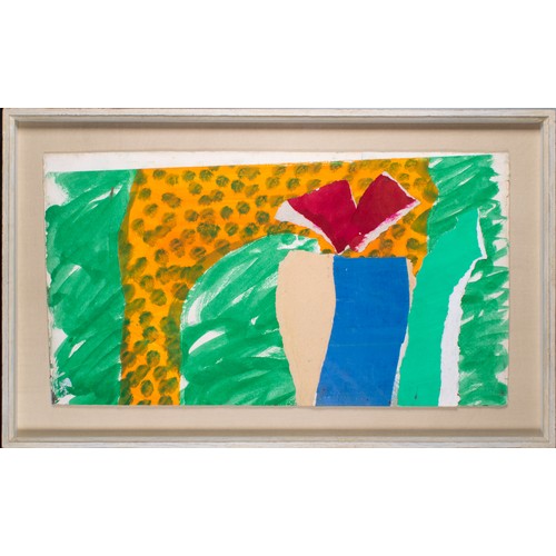 308 - Howard Hodgkin (English, 1932-2017)Composition, A design for the ballet Pulcinella, 1986Gouache and ... 