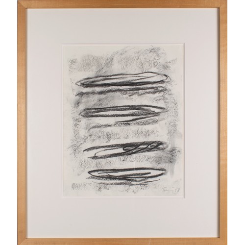 304 - Günther Förg (German, 1952-2013)Untitled, 1988Charcoal on paperSigned and dated lower rightProvenanc... 