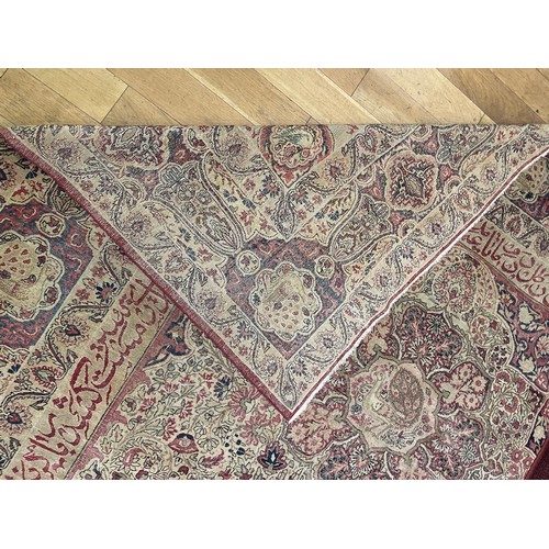 150 - Persia19th CenturyA Laver Kirman carpetDimensions:3.57 x 2.78 metres141 in. (H) x 109 in. (W)... 