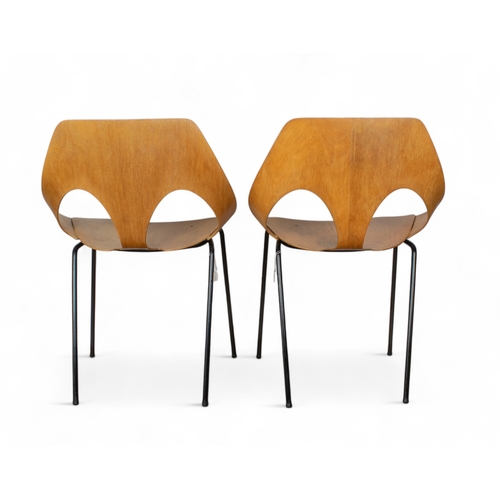 258 - Carl Jacobs and Frank Guille for Kandya1950sA pair of C3 Jason chairsDimensions:30 in. (H) x 20.5 in... 