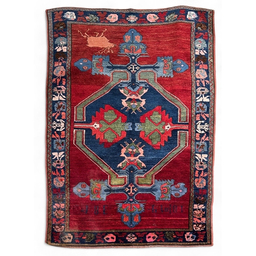 301 - Armenian (?) carpet, with reindeer Property of a gentlemenFrom the collection of Peter Roe
Dimension... 